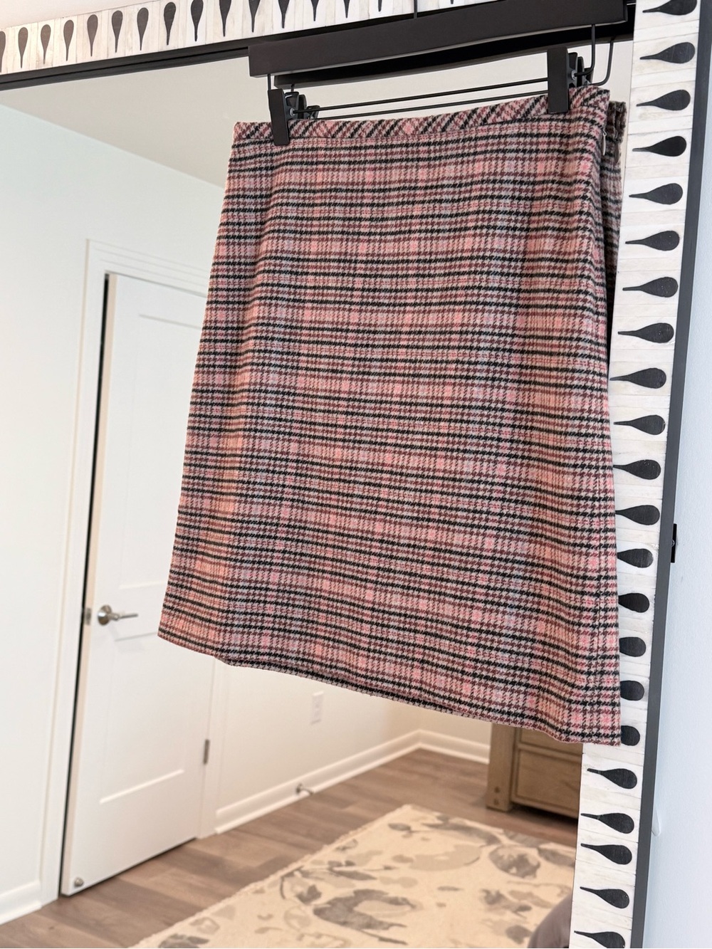 Talbots - houndstooth A-Line wool blend Mini Skirt